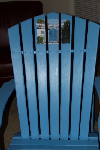 My extra special blue chair.